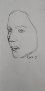 croquis du visage de ma mère