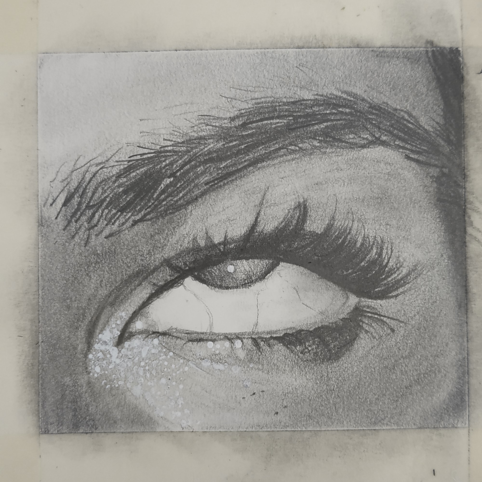 Realistic eye drawing / Dessin d’œil réaliste - Clara Wallis